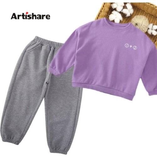 Children Clothes Sweatshirt ++ Pants Girls Clothing Casual Style Outfit For Girls Spring Autumn Tracksuit Kids 6 8 10 12 14