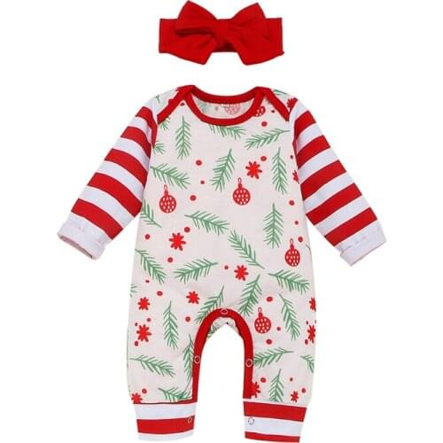 Baby Spring Autumn Clothing Newborn Baby Girls Clothes Floral Romper Long Sleeve Overall Jumpsuit Headband 2Pcs Outfits Set