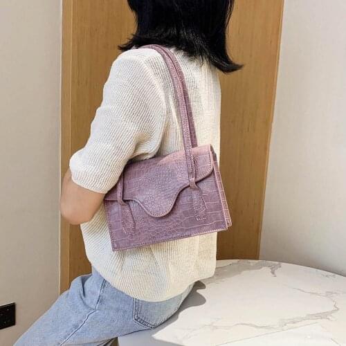 Leather Crossbody Bag For Women Fashion Messenger Bag Retro Crocodile Leather Evening Handbag Shoulder Bags Female Small Purse