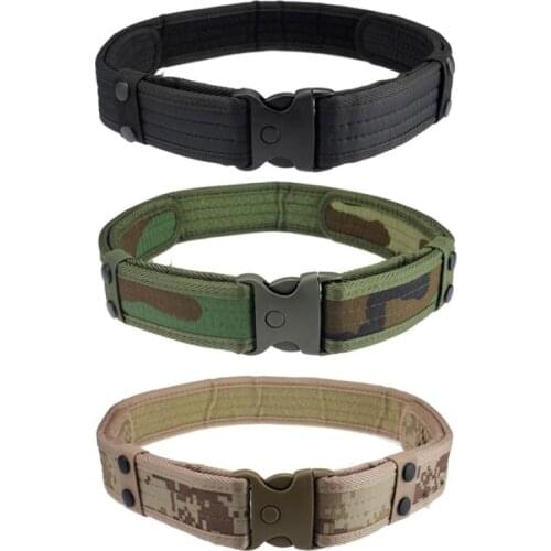 New Mens Belts luxury Woodland Camo Waistband belt Tactical Hunting Outdoor Sports Field Military belt