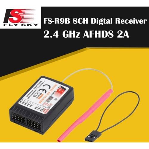 Flysky FS-R9B 2.4GHz 8CH Digtal Receiver System For Turnigy 9X FS- TH9B 9CH Remote Controller i6 i10 T6 CT6B Transmitter