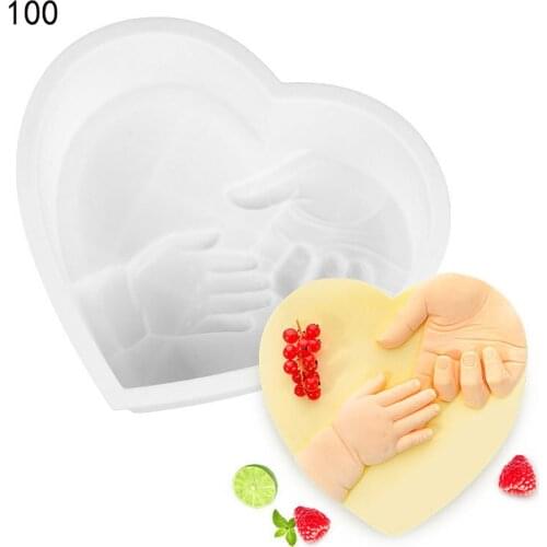 Heart-Shaped Silicone Mousse Mold Thanksgiving Mother Love 3D Cake Mold Baking Mould Sugar Craft Tools Diy French Dessert Moulds