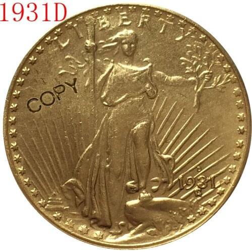 USA 1931-D $20 St. Gaudens Coin Copy