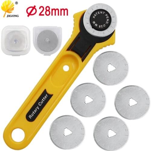 28mm Patchwork Roller Wheel Round Knife Cloth Cutting Knife Knife Leather Craft Fabrics Rotary Cutter For Leather Fabrics