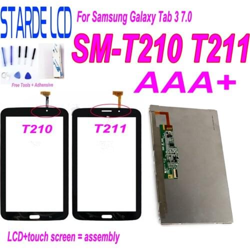 T2105 LCD for Samsung Galaxy Tab 3 7.0 T210 3G SM-T210 T211 SM-T211 Wifi Version LCD Display Touch Screen Digitizer Assembly