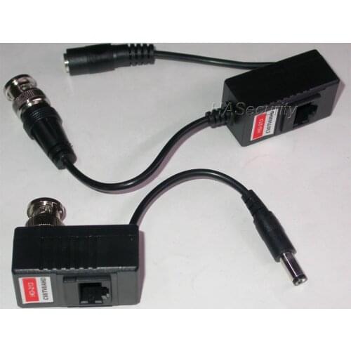 1ch Passive Video Balun ( AHD / TVI / CVI video signals ) + power through LAN cable for CCTV camera (model : HD315A)