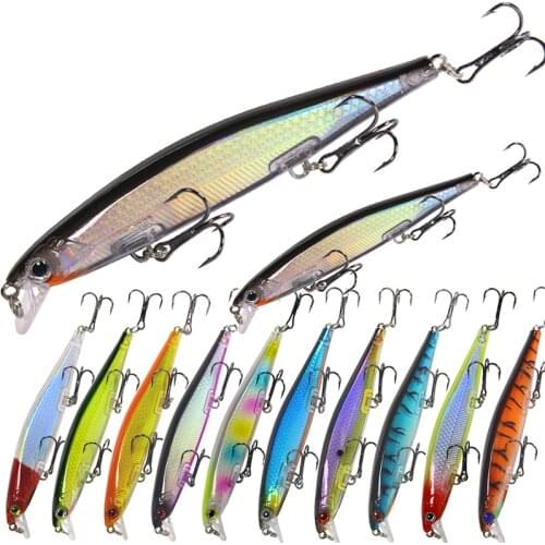 1Pc Minnow Fishing Lure Wobblers Laser Hard Artificial Bait 3D Eyes 13.2g/11cm Vobler Trolling Lures For Fising Wobbler Tackle