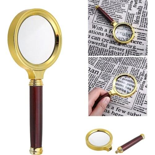 1pc Magnifier Glass Handheld 15X Magnifier Magnifying Glass Loupe Reading Jewelry Aid Big Large 60mm