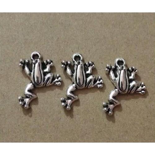 10 pcs Cute frog Charm Pendants For Jewelry Making Frog lotus leaf Pendants Charm DIY Handmade Craft