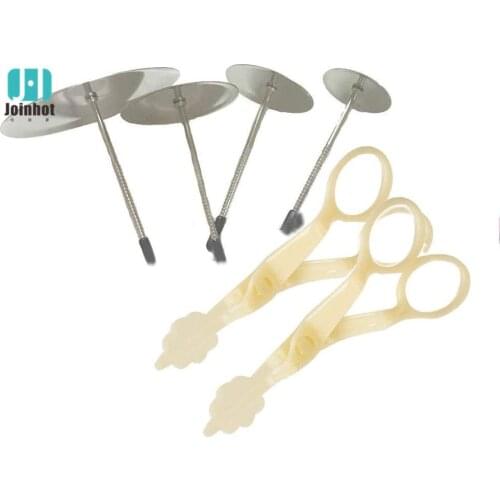 6pcs/set Baking Accessories Pastry Tools Cake Nails Set Icing Modeling Rose flowers Cake Buttercream Supplies Cake Scissors