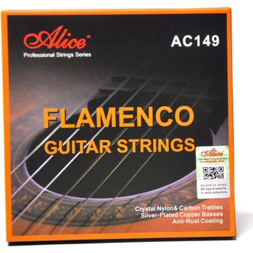Alice AC149-N Professional Flamenco Guitar Strings Nylon Silver-plated Copper