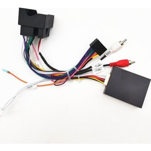 Car Android Power Wiring Harness Cable 16PIN Adapter With Canbus Box For Mercedes Benz B200 R350
