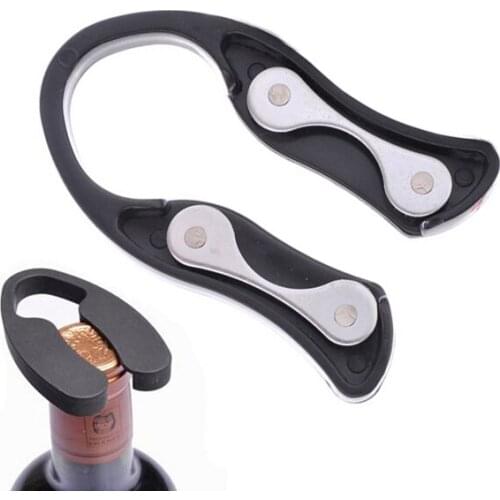 Free Shipping! ABS Wine Bottle Handheld Paper Rotating Cutting Knife Cutter Black New 301-0609