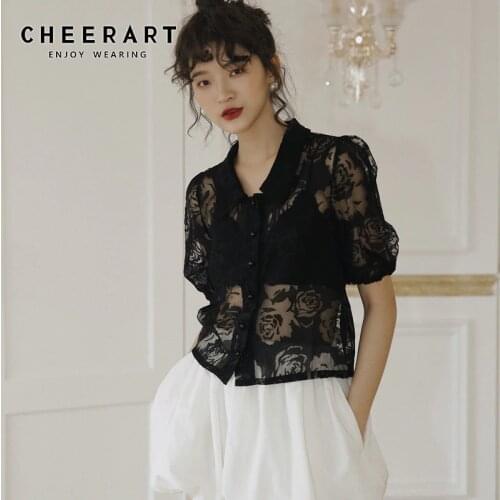 Кружевные блузки Cheerart China At AliExpress