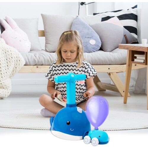 Dolphin Press Power Fun Inertia Balloon Car Launches Learning Educational Toys for Children Early Learning Supplies