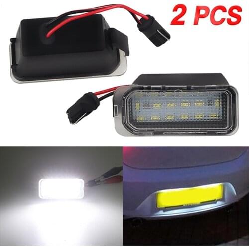 For Ford Max Focus Galaxy Mondeo Grand Range 2pcs Car Auto 24 SMD LED Licence Number Plate Light Signal Lamp Parts