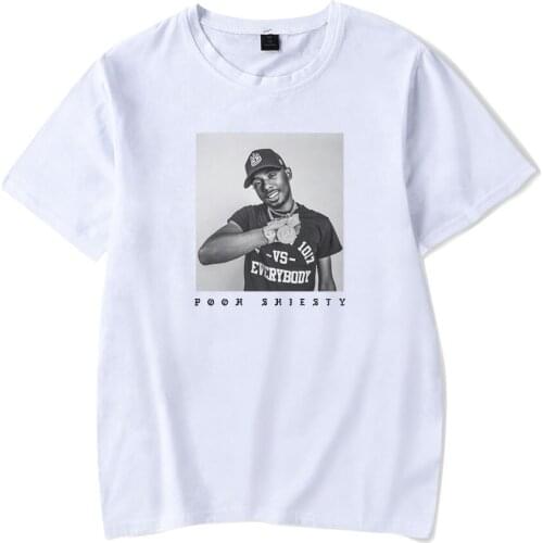 2021 New Pooh Shiesty Print T Shirt Women/Men Fashion Casual Summer T-shirts Harajuku Streetwear Hip Hop Mens Short Sleeve Tee