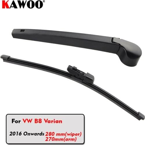KAWOO Car Rear Wiper Blade Blades Back Window Wipers Arm For Volkswagen B8 Varian Hatchback (2016 Onwards) 280mm Car Accessories