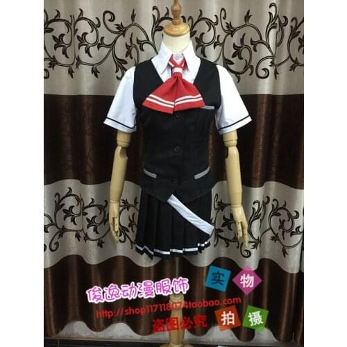 Kantai Collection Kancolle Kagerou Class Destroyer Hagikaze Girls Suit Dress Cosplay Costume F008
