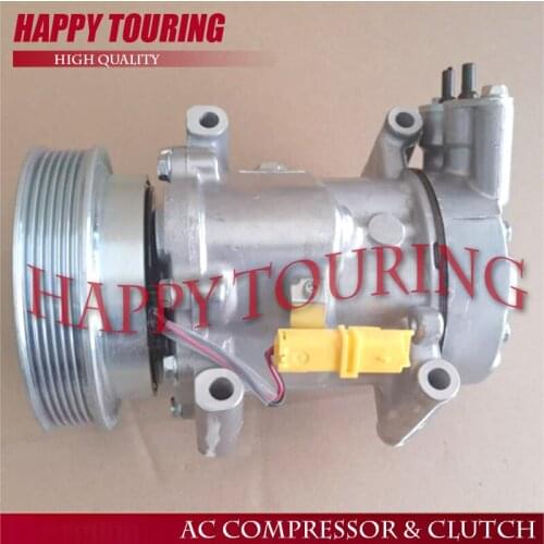 SD6V12 A/C COMPRESSOR for Car NISSAN MARCH III NOTE DUALIS 1.5 1.4 2003-2010 8200953359 8200756601 27630-00QAP 8200578856