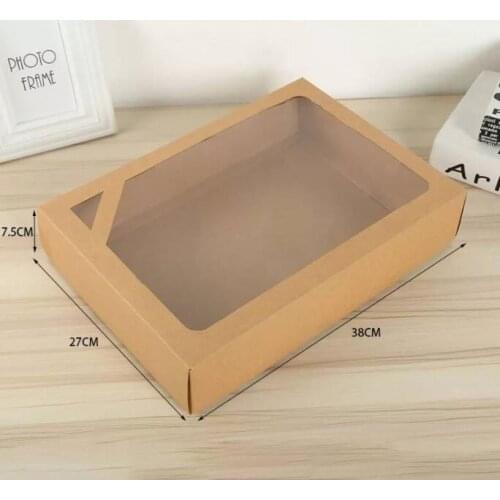 Kraft paper box can be folded 38 x 27 x 7.5 cm 500 set