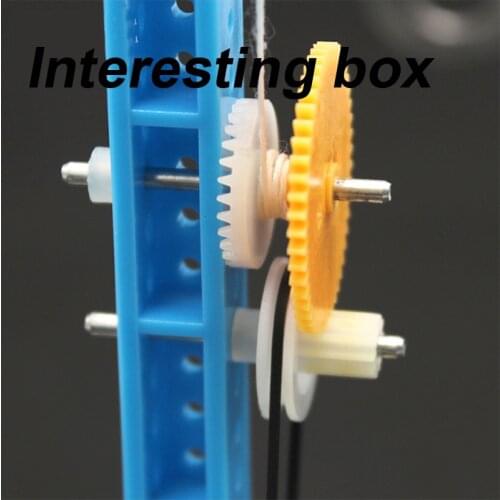 Crane science experiment No.1 DIY small handmade steering Elevator Model Toy Kit
