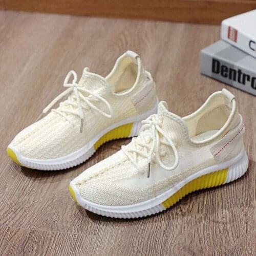 Womens Shoes Knitting Sock Sneakers Women Spring Summer Slip On Flat Shoes Women Plus Size Loafers Flats Walking Zapatos De