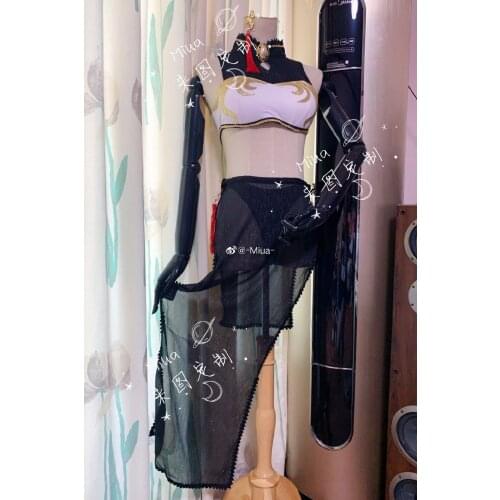 [Customized] Anime Game Genshin Impact Ningguang Bikini Swimsuit Cosplay Costume Halloween Party Uniform For Women Girls New 202