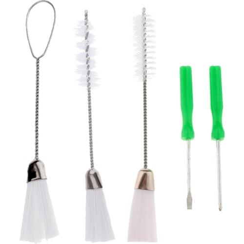 5 Pieces/Set Sewing Machine Service Kit 3 Sewing Machine Cleaning Brushes & 2 Screwdrivers