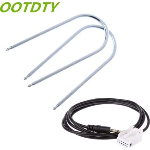 OOTDTY AUX Cable with Radio Removal Tools For Peugeot 307 308 408 407 507 C2 C5 Citroen RD