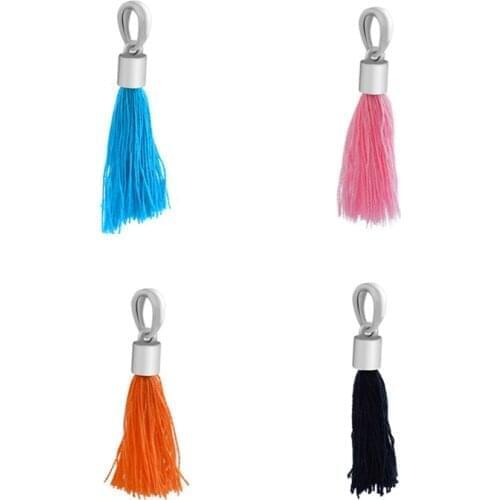 Tassel Hanging Charm 925 Silver Original Beads Fits European Sterling Silver Bracelets For Woman DIY Beads