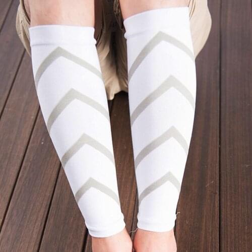 Unisex Compression Sports Safety Leg Warmers Base Layer Leg Sleeves Shin Guard Running Basketball Calf Leg Socks For Men Women