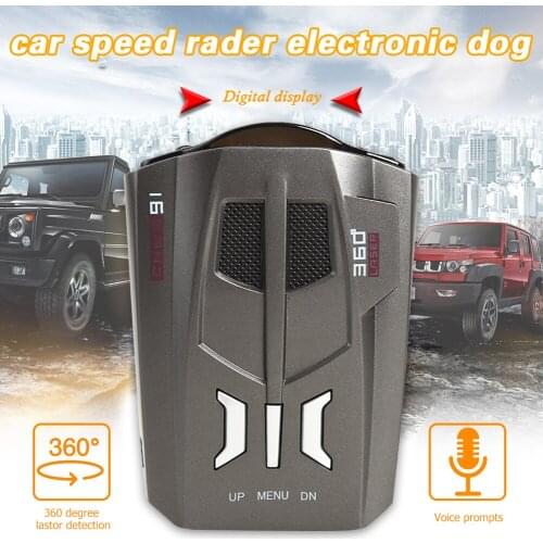 V9 2020 Radar Detector English Russian Human Voice Vehicle Speed Warning X K GPS Car Anti Radars Police Speed