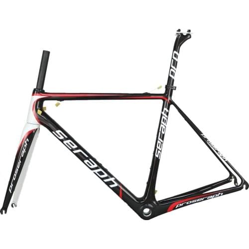 Hight modulus toray t1000 carbon fiber black fox BSA normal brakes all internal cable road bike frame FM066