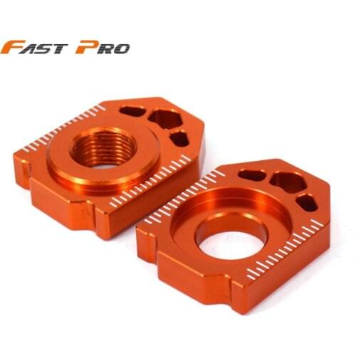 Motorcycle CNC Rear Chain Adjuster Axle Block For KTM SX SXF XC XCF EXC EXCF XCW XCFW 85 125 150 200 250 300 350 400 450 530