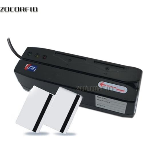 1&2track or 2&3track dual-track USB magnetic card writer inside adaptor compatible windows