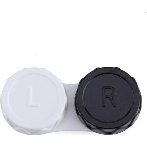 1Pcs Contact Lens L+R Cases Storage Holder Soaking Container Travel Accessaries