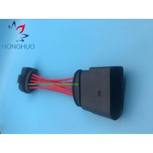 10 Pin Male & Female Headlight Plug Headlamp Connector With Pigtail 1J0973835 1J0973735