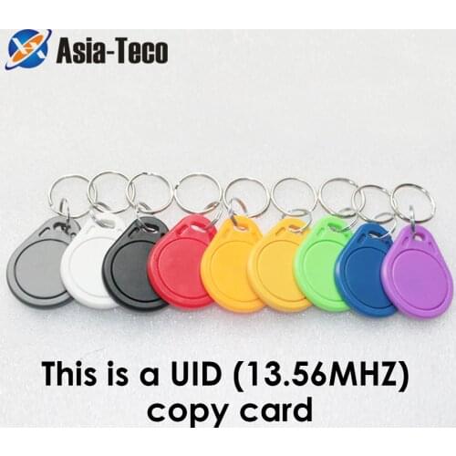 100pcs/lot UID 13.56MHz IC Clone Card Changeable Smart Keyfobs Key Tags Card Duplicator copy IC Key Keyfobs Token Tags