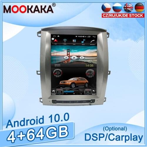 4+64GB Android10 For Toyota LC100 Car GPS Navigation Car Multimedia Player Auto Radio Tape Recorder Stereo Headunit