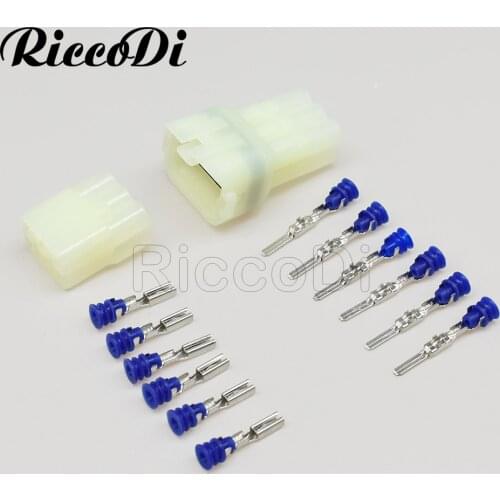 5/10/20Sets Sumitomo 6 Pin 6189-6171 6180-6181 HM 090 Female And Male Motorcycle Connector Electrical Connector Fit Toyota