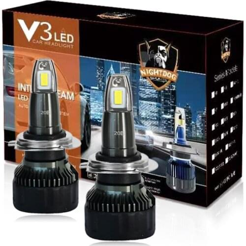 2PCS V3 Led H1 H3 H4 H7 H11 H13 9004 9005 9006 9007 881 Car Headlight Auto Fog Lamp 35W 3500LM Automobile Bulb White 6000K