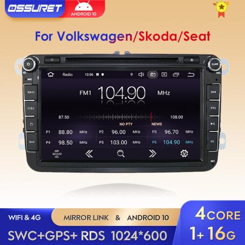 Android 10 8" 2din Car DVD for VW POLO GOLF 5 6 POLO PASSAT B6 CC JETTA TIGUAN TOURAN EOS SHARAN SCIROCCO CADDY with 4GGPS Navi