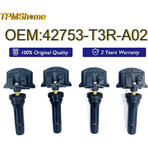 Car TPMS Sensor 42753-T3R-A02 Tire Pressure Monitoring System 433MHz for Acura ILX 2019 2020 Tyre Air Monitor Sensor 42753T3RA02