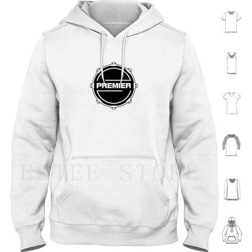 Premier In Drum Hoodies Long Sleeve Premier Drums Drum Drummer Percussion Musician Music Cool Guitar Musical