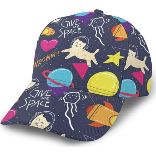 Colorful Animals Space Pattern Baseball Cap women men snapback caps Classic Style hat Casual Sport Outdoor cap