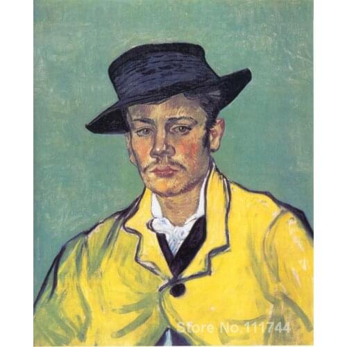 Art Oil paintings Portrait of Armand Roulin Vincent Van Gogh reproduction Handmade High quality
