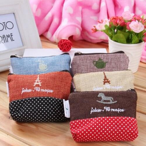 1Pcs Mini Small Wallet Coin Bag Cartoon Pattern For Boys Girls Kid Gift Zipper Canvas Coin Purse Multifunction Storage Bags