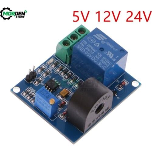 DC 5V 12V 24V AC Current Detection Sensor Module Protection Relay Module 5A Over-Current Overcurrent Signal Switch Output