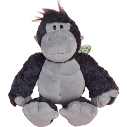 80cm Forest Black Orangutan Stuffed Plush Toy Soft Doll Animals Gorilla Chimpanzee Girls Baby Kids Birthday Gift